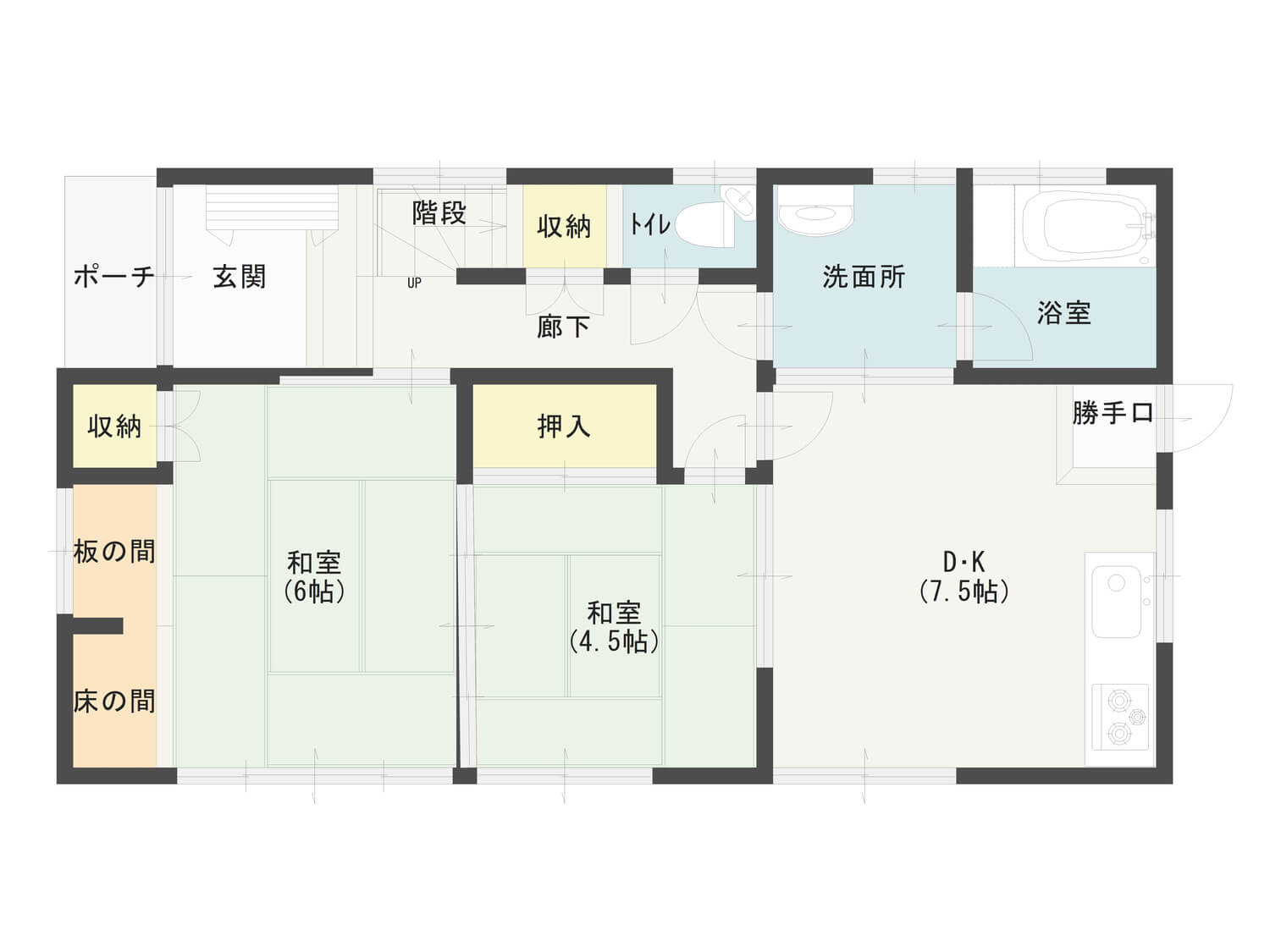 1F間取図